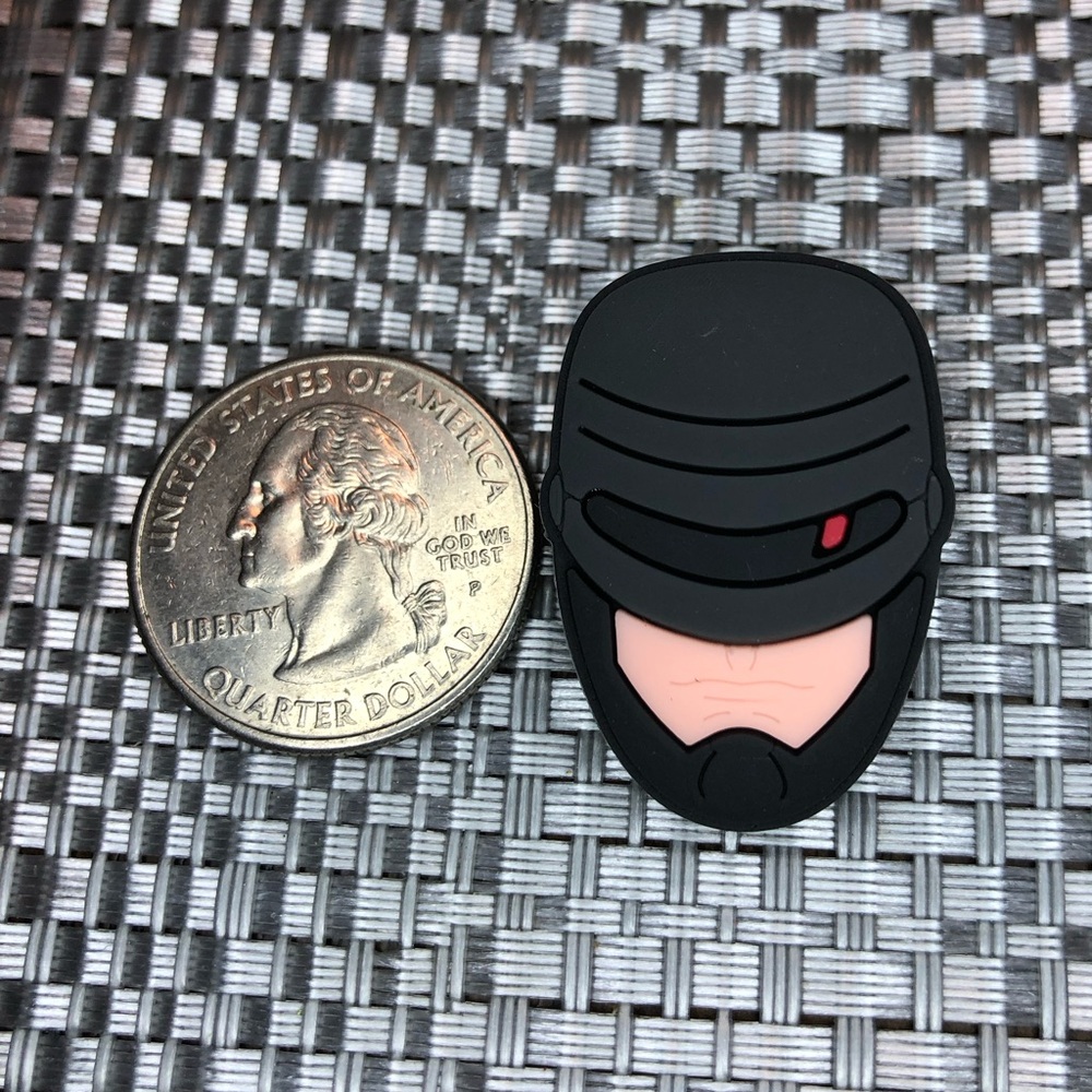10/$13 Robocop shoe charm jibbitz - Picture 2 of 2